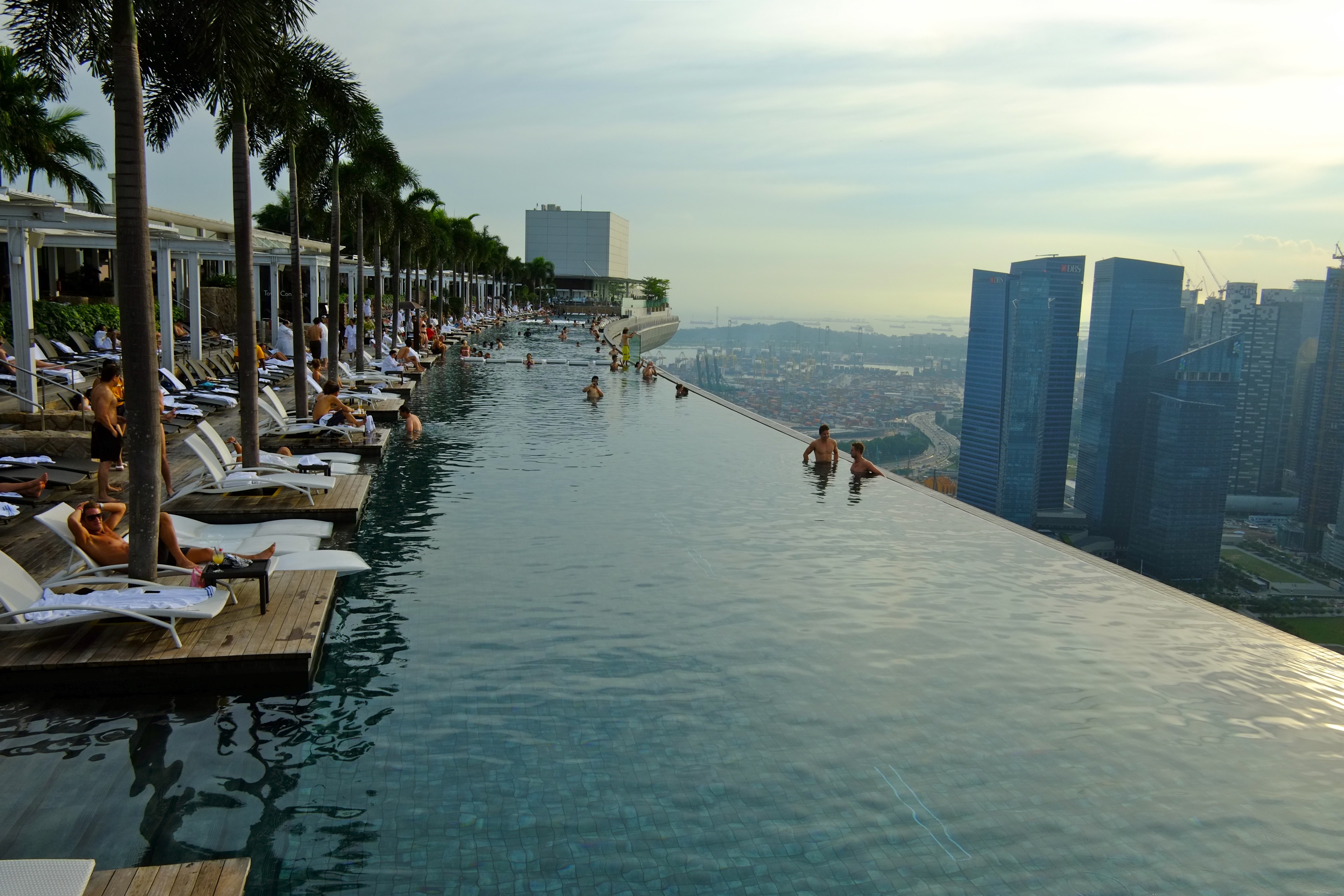 La piscine du Marina Bay Sand à Singapour.